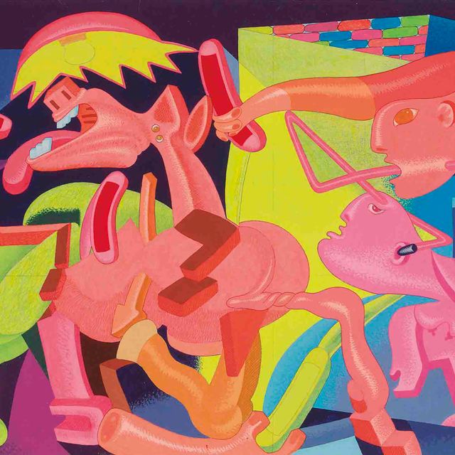 Peter Saul — Этюд к картине Пикассо "Герника"
