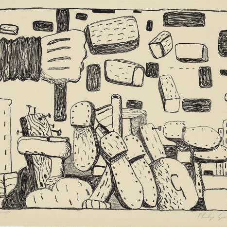 Philip Guston — Улица, из десяти литографий десяти художников