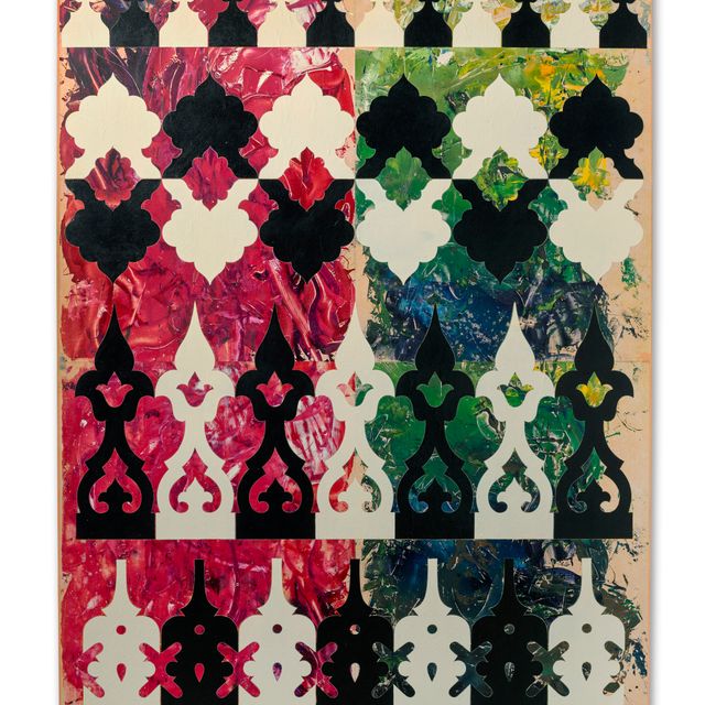 Philip Taaffe — Роспись с рядным орнаментом