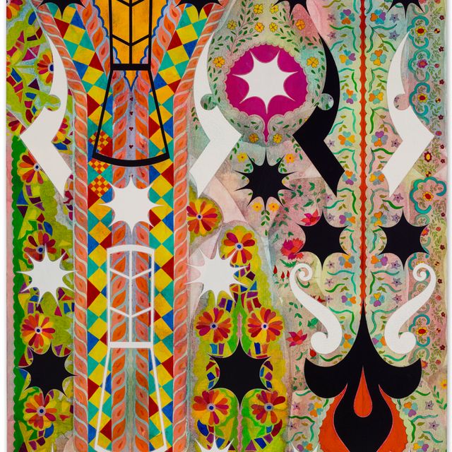 Philip Taaffe — Роспись с фрагментами орнамента I
