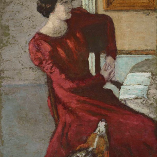 Pierre Bonnard — Портрет мадам Хессель у дамы в румянце