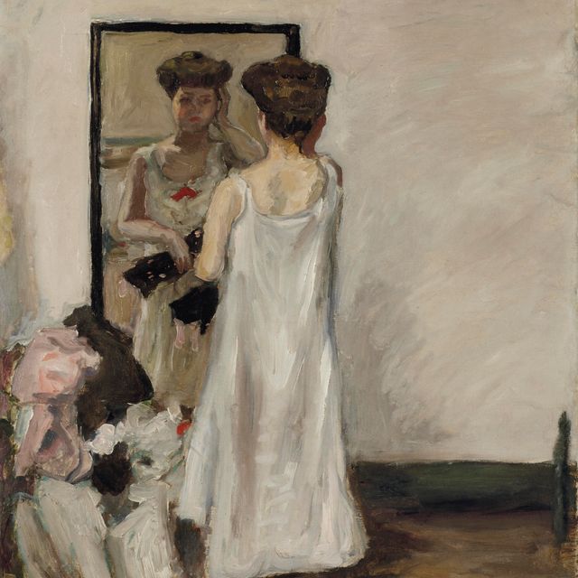 Pierre Bonnard — Полу-дезабилье, девант ля глэйс