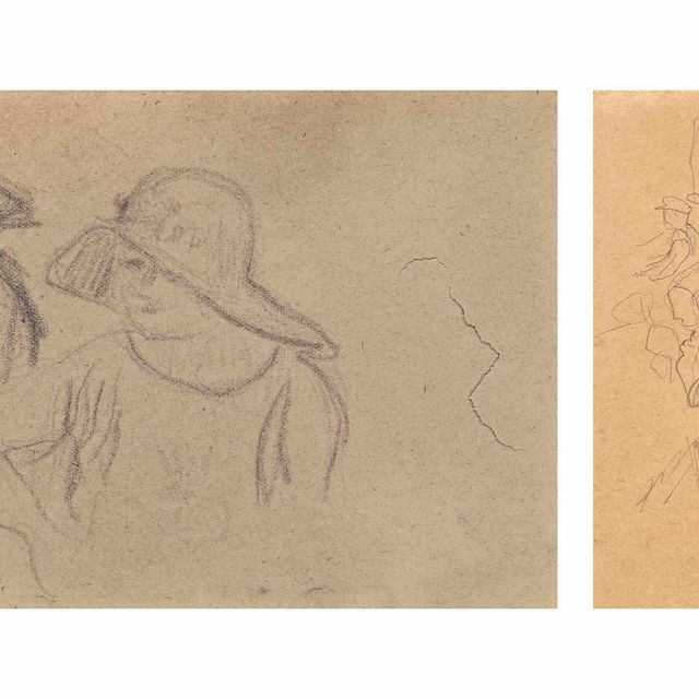 Pierre Bonnard — Две женщины в головных уборах и две женщины-пейсанки
