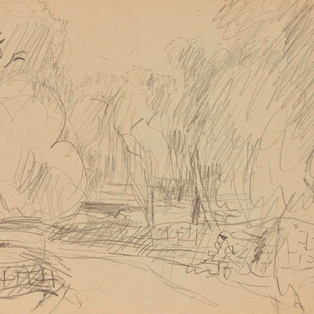 Pierre Bonnard — ЭТЮД НА ПОДЪЕМЕ К СЕРЕДИНЕ (ПРЯМОЙ); ЭТЮД НА ПОДЪЕМЕ К НИЗУ (ОБОРОТНАЯ СТОРОНА)