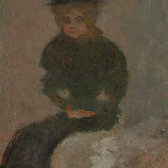 Pierre Bonnard — Женский наряд в черной шапочке