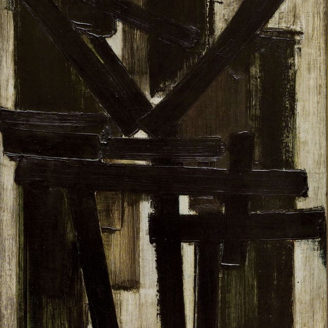 Pierre Soulages — Рисунок 100 x 73, 3 аврила 1953