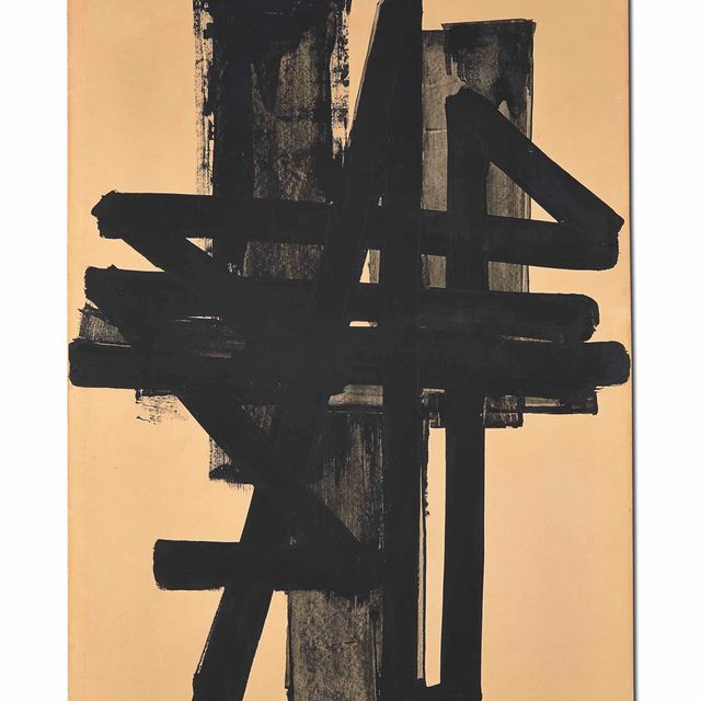 Pierre Soulages — Гуашь, 109 х 76 см, 1952