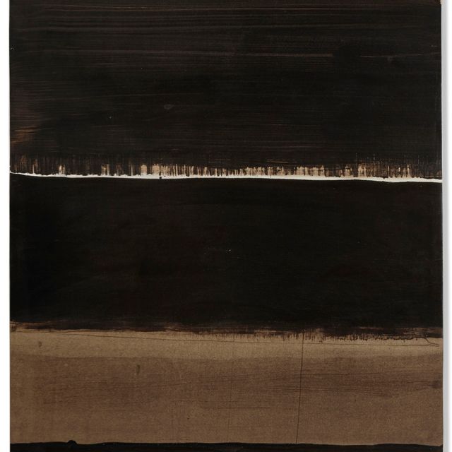 Pierre Soulages — Броу де нуа, 102 x 74,5 см, 1998-Г