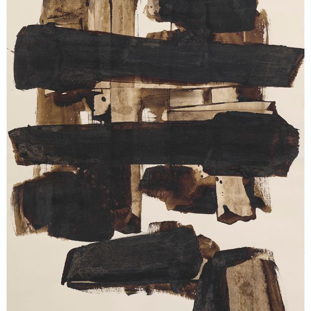 Pierre Soulages — Броу де Нуа, 65 х 50 см, 1958