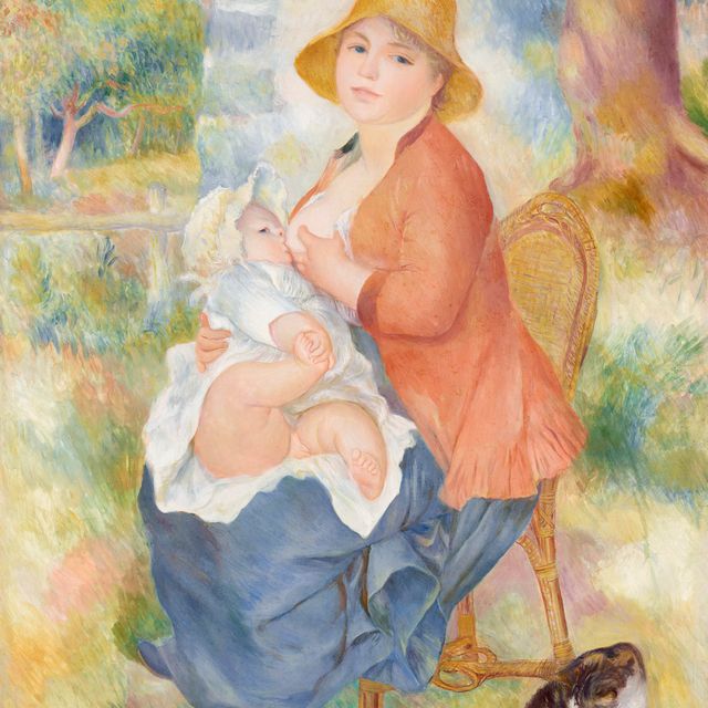 Pierre-Auguste Renoir — Молодая женщина, будущий сын –мадам Ренуар и сын Пьера