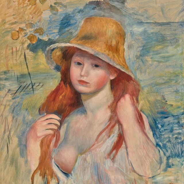 Pierre-Auguste Renoir — Молодая девушка во вводной части платья