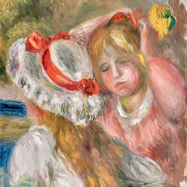 Pierre-Auguste Renoir — Два молодых человека в шапочке для румян