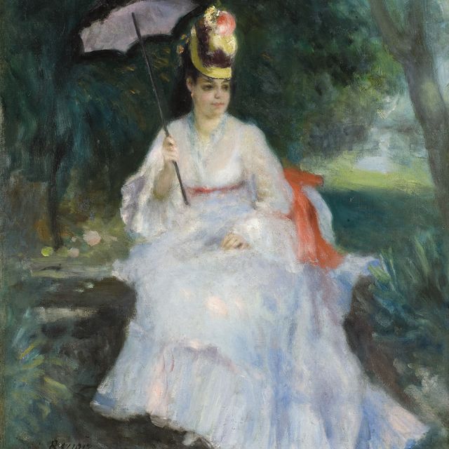 Pierre-Auguste Renoir — Прекрасная женщина в саду (Лиза Трео)