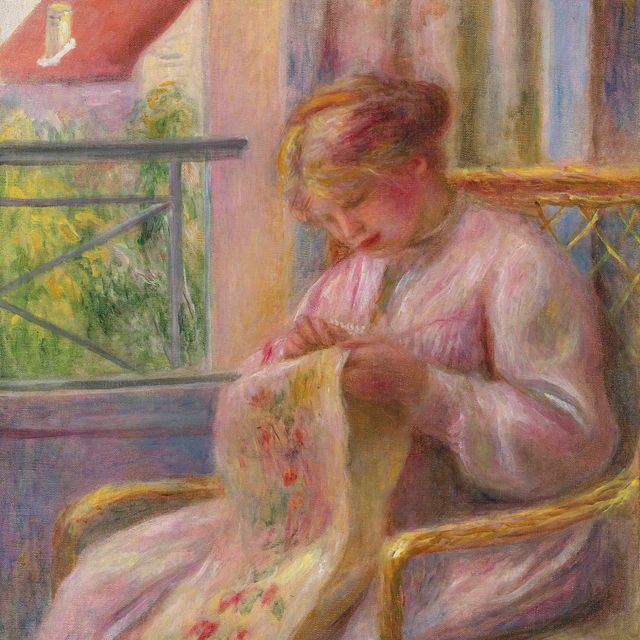 Pierre-Auguste Renoir — Молодая женщина бродит у окна