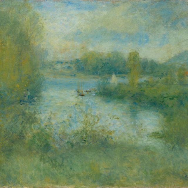 Pierre-Auguste Renoir — Маленькие бюстгальтеры на берегу Сены в Аржантее