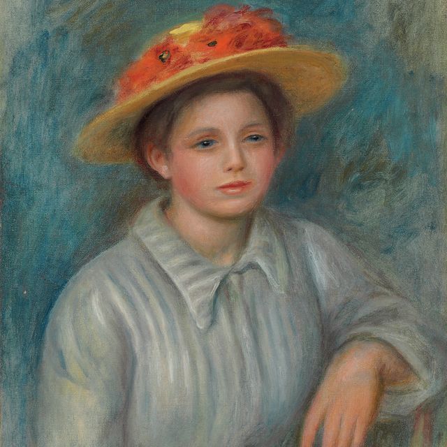 Pierre-Auguste Renoir — Женский портрет с флером на голове