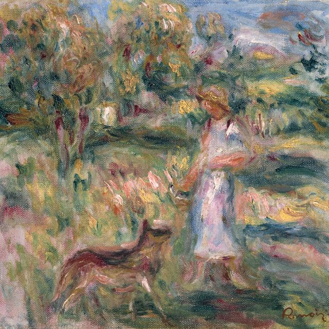 Pierre-Auguste Renoir — Расплата за то, что женщина была в синем и за то, что она была в Каньоне