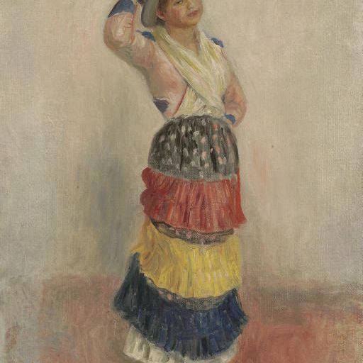 Pierre-Auguste Renoir — Танцующая женщина в итальянском костюме