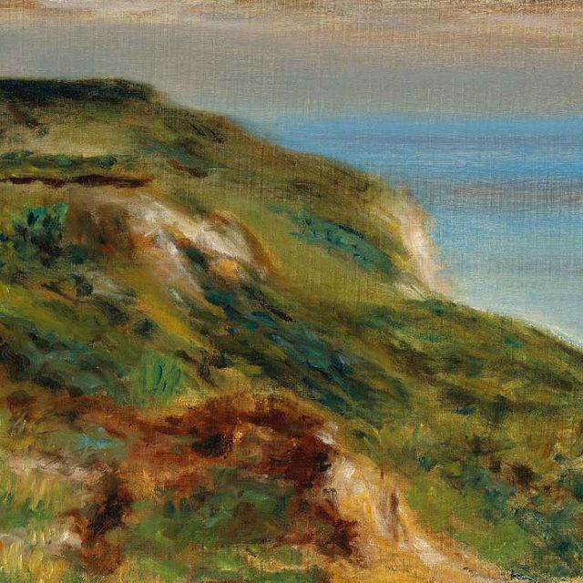 Pierre-Auguste Renoir — Церковь Варенжевиля и фалезов