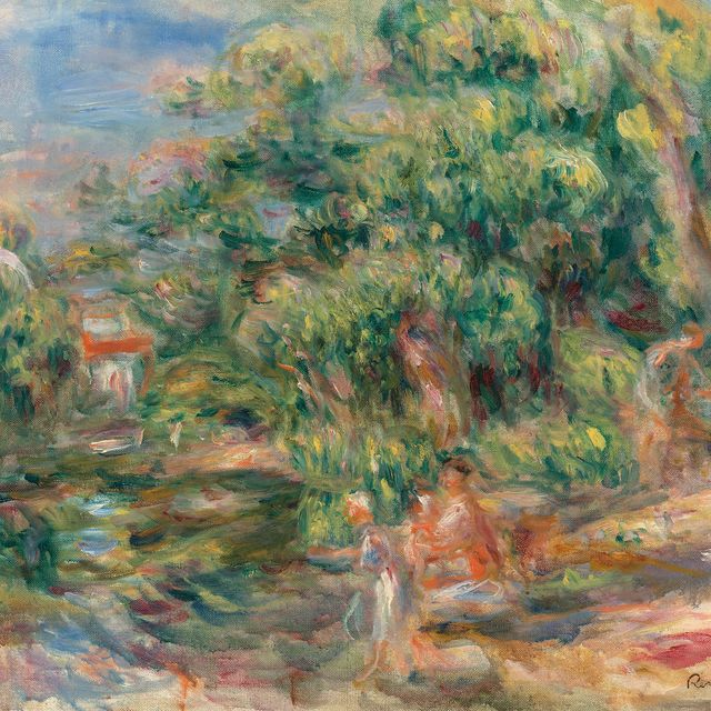 Pierre-Auguste Renoir — Лавандиеры на берегу Лу