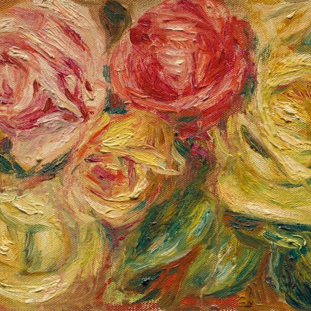 Pierre-Auguste Renoir — Розы (фрагмент)