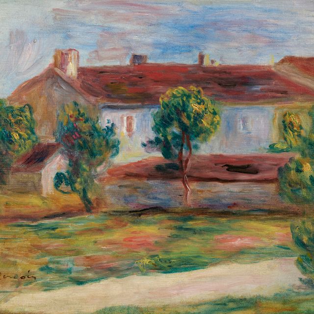 Pierre-Auguste Renoir — Оплата услуг от имени дома (Paysage avec une maison)