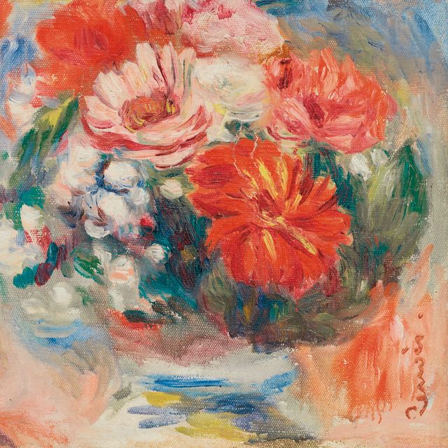 Pierre-Auguste Renoir — Букет цветов - Фрагмент