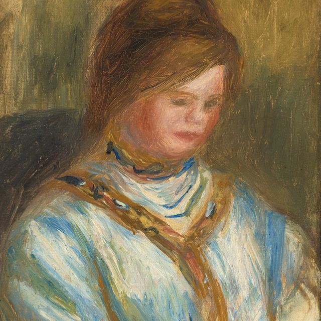 Pierre-Auguste Renoir — Черный женский корсаж—Фрагмент