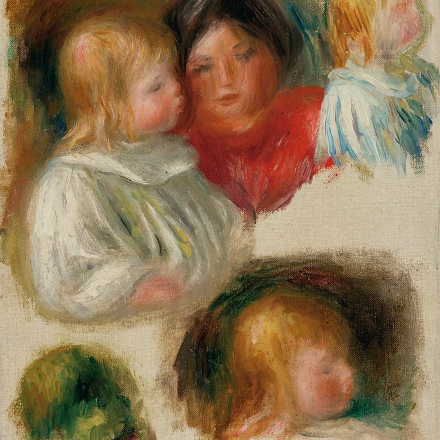 Pierre-Auguste Renoir — Этюд о мальчиках и молодой женщине