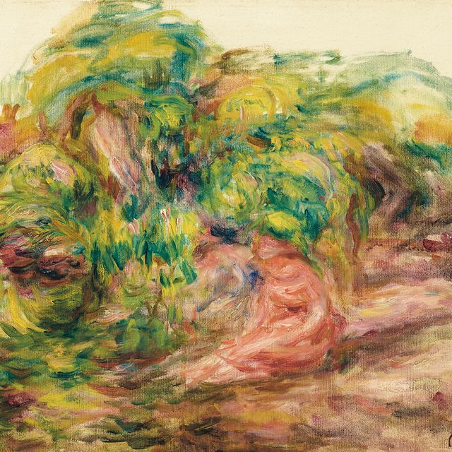 Pierre-Auguste Renoir — Эскиз платежеспособности (Две женщины в саду коллекций в Каньоне)