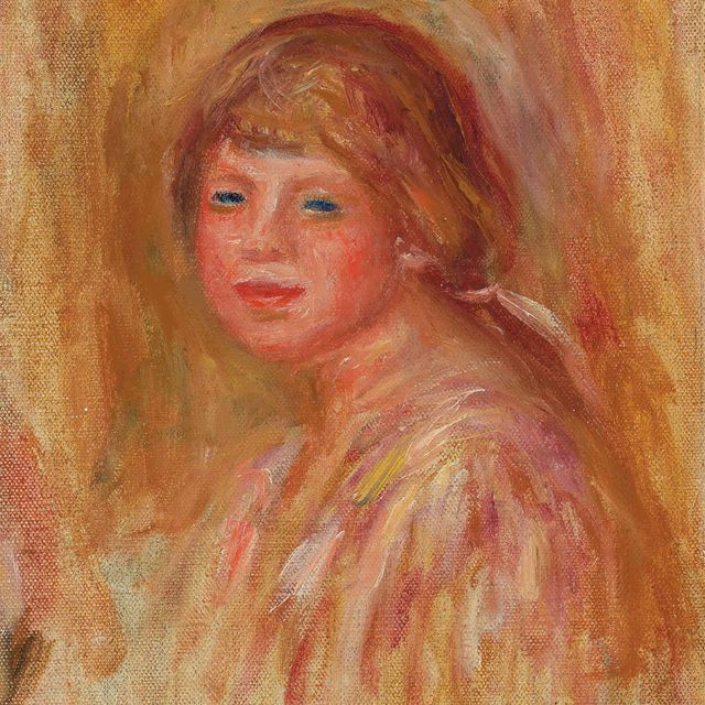 Pierre-Auguste Renoir — Маленький портрет Габриэль или Тет-а-тет с молодой девушкой