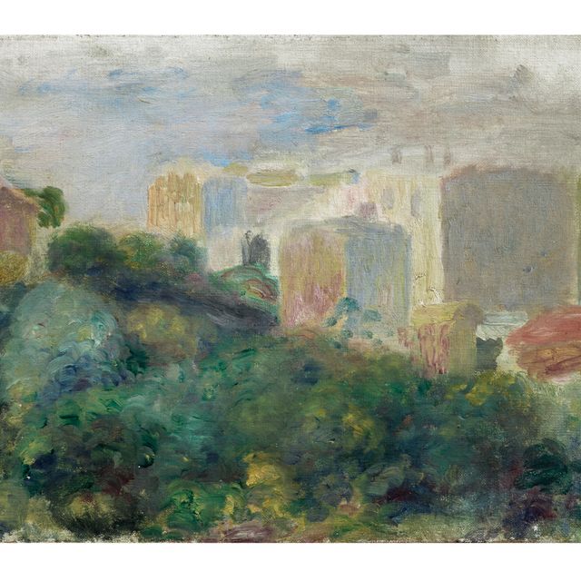 Pierre-Auguste Renoir — Вид на сад Ренуара на Монмартре (замок Бруйяр)