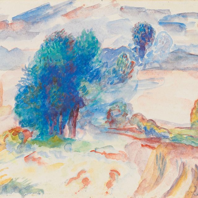 Pierre-Auguste Renoir — Деревья на границе леса и вуали