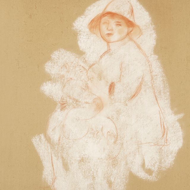 Pierre-Auguste Renoir — Мать и дитя (по-матерински)