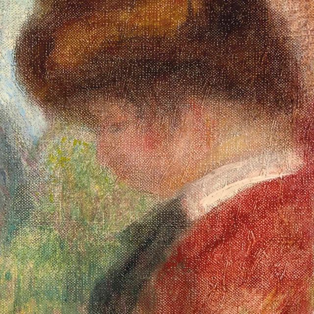 Pierre-Auguste Renoir — Этюд молодой женщины (ми-буст, профиль гош)