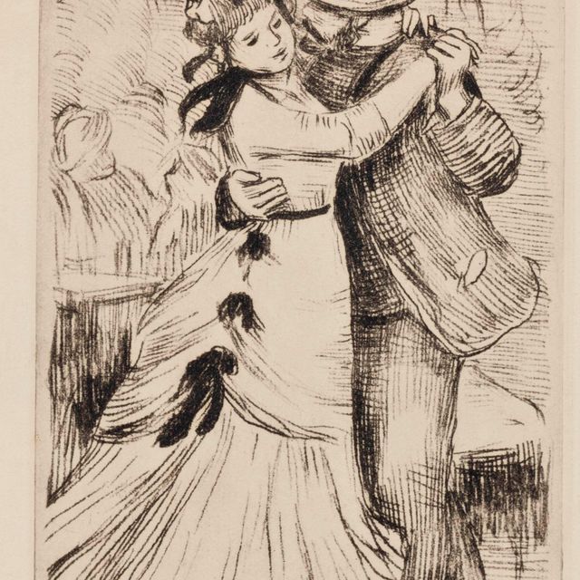 Pierre-Auguste Renoir — Танец в Кампанье, 2e Planche (Дельтейль, Стелла 2)