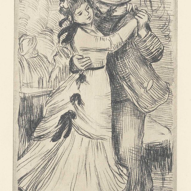 Pierre-Auguste Renoir — Танец в Кампанье, 2ем-Планш