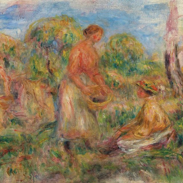 Pierre-Auguste Renoir — Женщины танцуют без оплаты