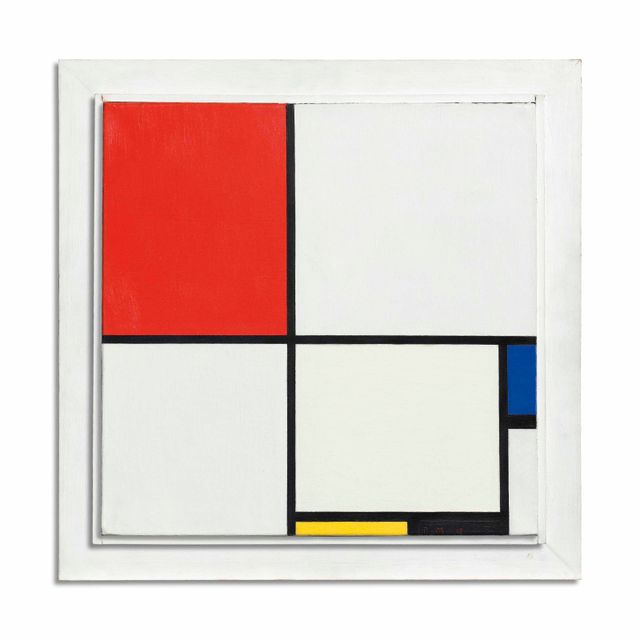 Piet Mondrian — Композиция № III, выполненная в красном, синем, желтом и черном цветах, 1929 год