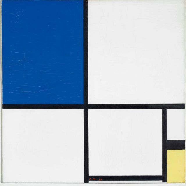 Piet Mondrian — Композиция № II с синим и желтым