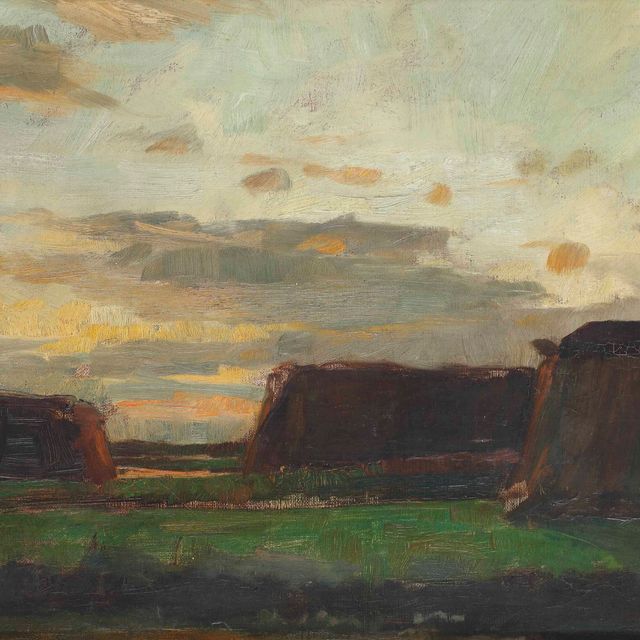Piet Mondrian — Три стога сена в поле