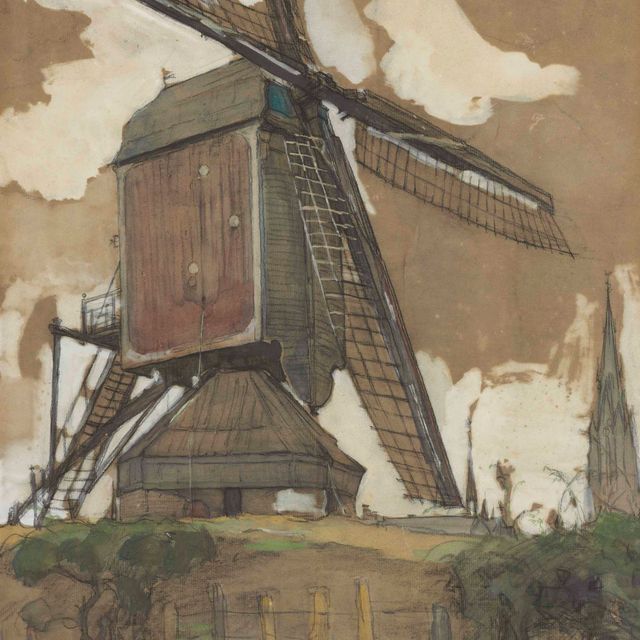 Piet Mondrian — Постмолен в Вегеле