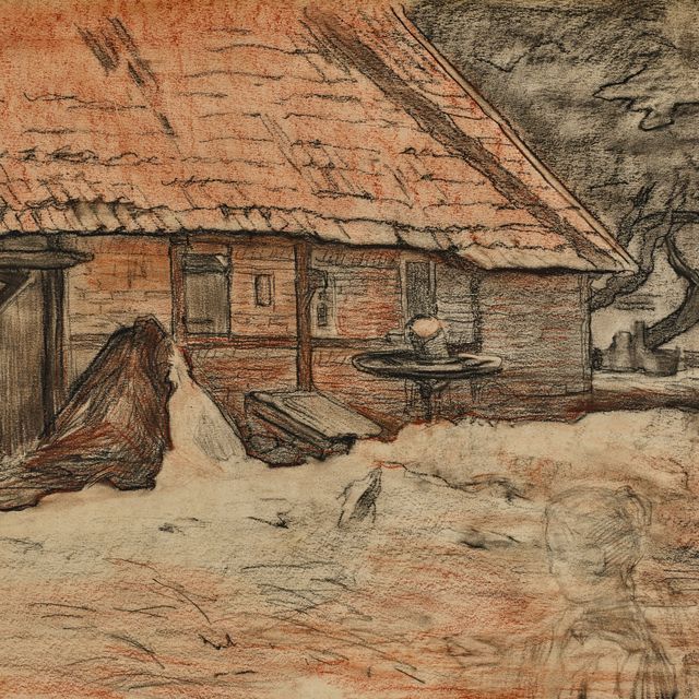 Piet Mondrian — Зиджаанцихт ван эен Бордери, Бий, Винтерсвейк