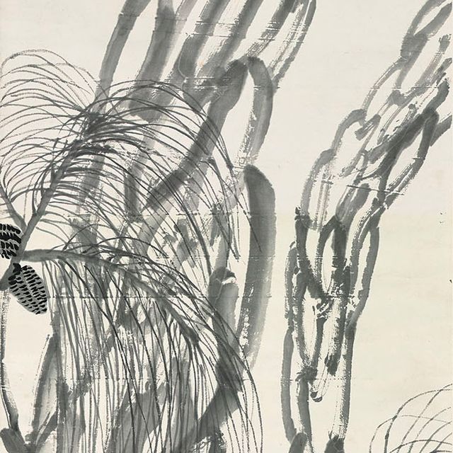 Qi Baishi — Орел на сосне