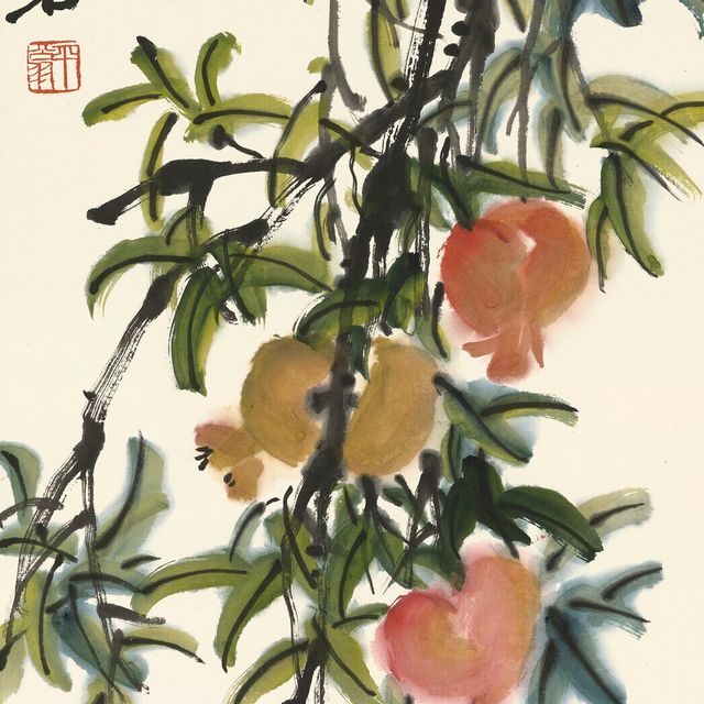Qi Baishi — Гранат и богомол