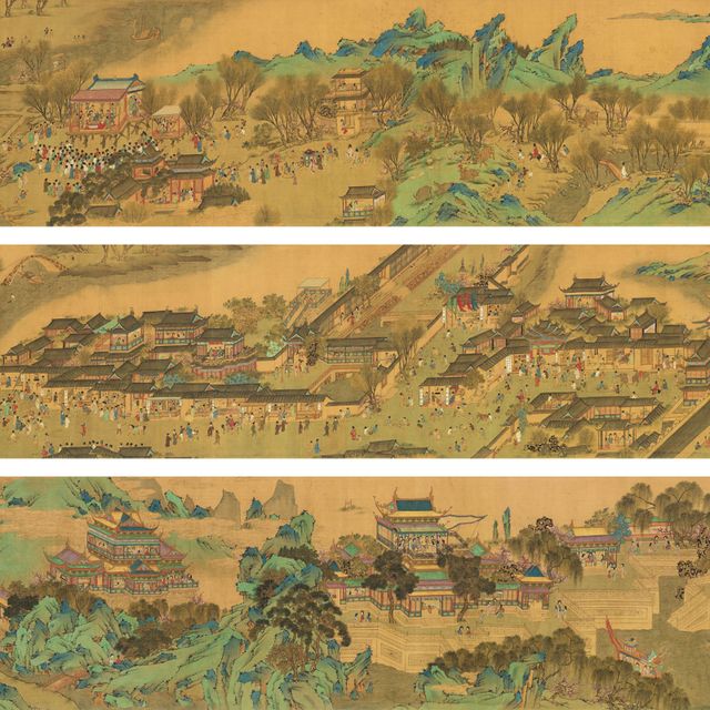 Qiu Ying — Пейзаж вдоль реки