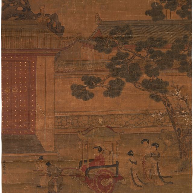 Qiu Ying — Фигуры и павильон