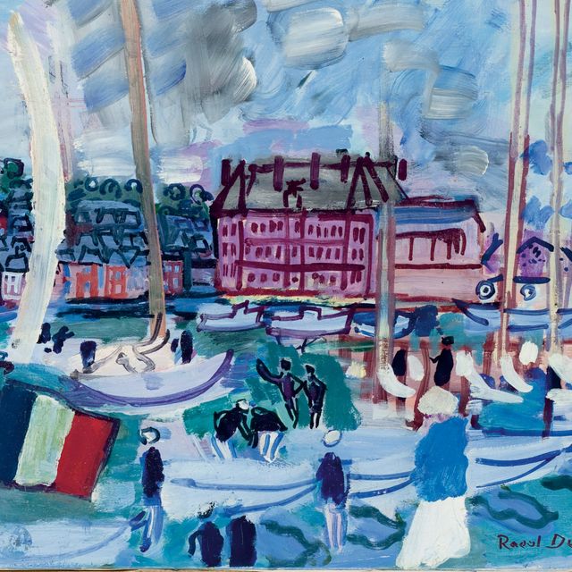 Raoul Dufy — Вуали в бассейне Довиля с драпировкой