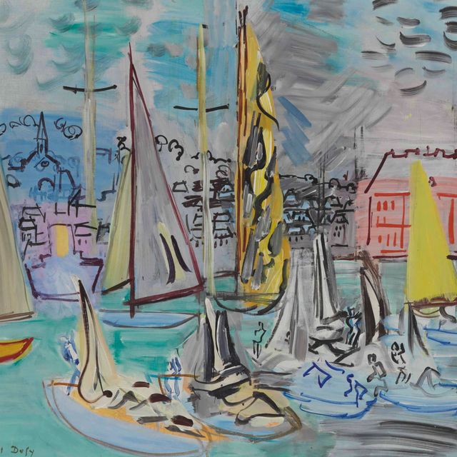 Raoul Dufy — Танцующие вуали в порту Довиля