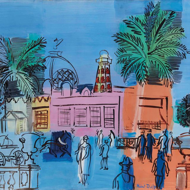 Raoul Dufy — Казино в Ницце, у пальмир и васков